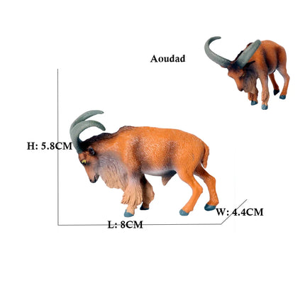Simulation Woodland Animal Deer ,Moose,Elk,Reindeer,Alpaca,Kudu Model Figurines Cake Toppers Collection Figure Christmas Gift