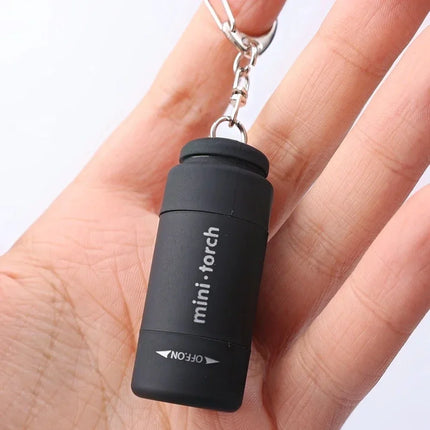 USB Charge LED Flashlight Multifunctional Strong Light Pocket Keychain Flashlight Waterproof Outdoor Hiking Camping Flashlight