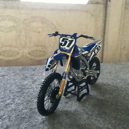 1:12 Yama Ha No. 51 Two-wheel Electric Motorcycle Off-road Racing Car Simulation Alloy Model Toy Collectible No Packaging