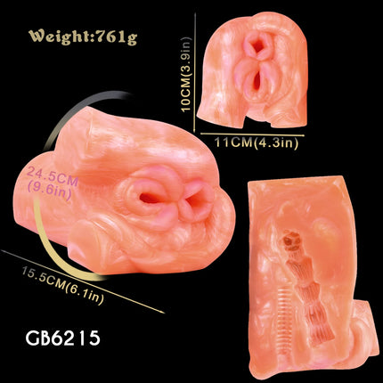 GEEBA Realistic Beast Creature Male Masturbator Soft Silicone Sex Simulation Pocket Pussy Adult Onahole Adult Sex Toys for Men