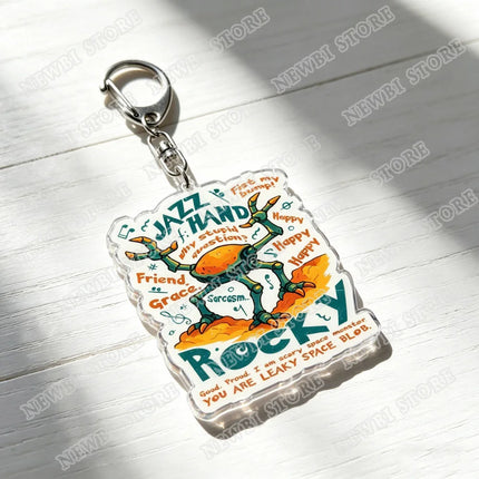 Project Hail Mary Keychains Amaze Fist My Bump Keyrings Jewelry Manga Game Fans Gifts