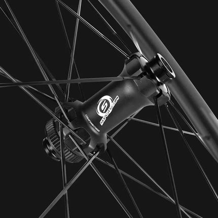 SUPERTEAM 700C Disc Brake Carbon Wheels Center Lock Road Bicycle Wheels UCI Proved Rim HG/XDR Hub