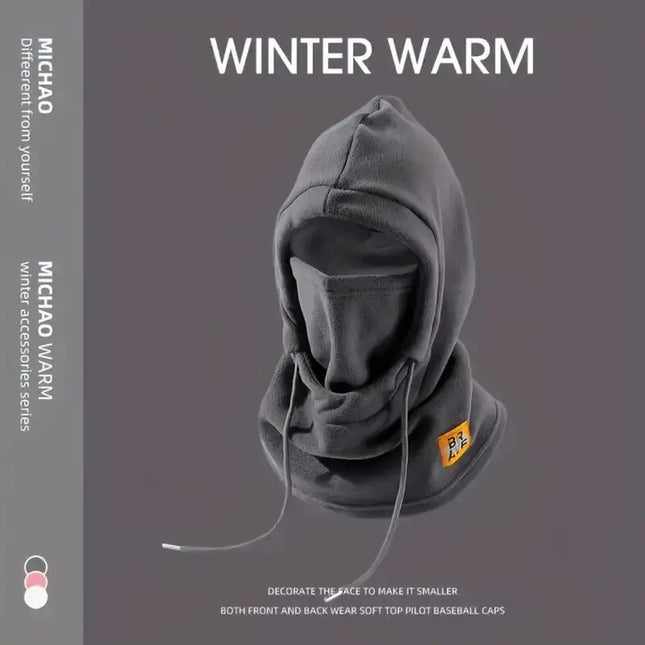 Winter Warm Hat with Mask and Neck Warmer 3-in-1 Windproof Balaclava forMen and Women Masked hat Cycling Cold Weather Protection