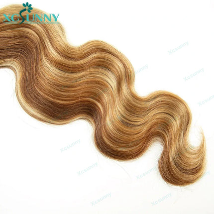 27/30/613 Mixed Color Braiding Hair Bulk Human Hair For Boho Braids Knotless Body Wave Bulk Human Hair For Braiding Wholesale