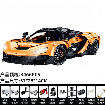 W1 Super Sport Racing Car Building Blocks 3466Pcs Technical 1:8 GULY 10650 Model Bricks Toys for Boys Gift Desktop Ornament Set