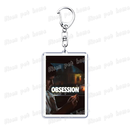 Horror Movie Obsession Keychain for Accessorie Bag Scary One Wish Willow Farming Keyrings Jewelry Friends Nikki Fans Gifts