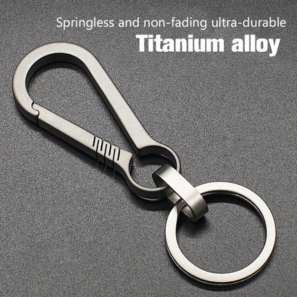 1PC Titanium Alloy Keychain Buckle Key Ring Car Accessor Waist Hanging Chain Ring Buckles Opener  Outdoor Tool