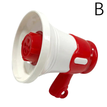 Mini Voice Changer Megaphone Toy Portable Recording Speaker with Sound Effects Fun Stress Relief Toy for Kids & Pranks, Red/Blue