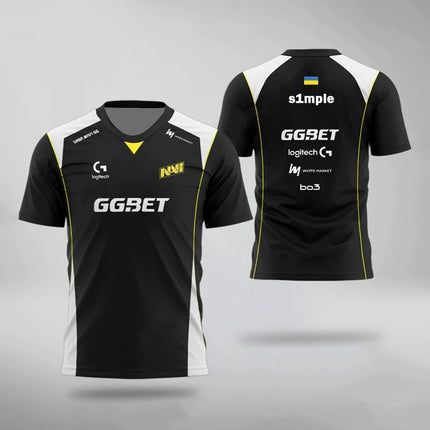 Navi 2025 CS2 E-sports Team Uniform Jersey CS:GO Professional League Training Uniform S1mple Aleksib Fans Gift Custom T Shirts