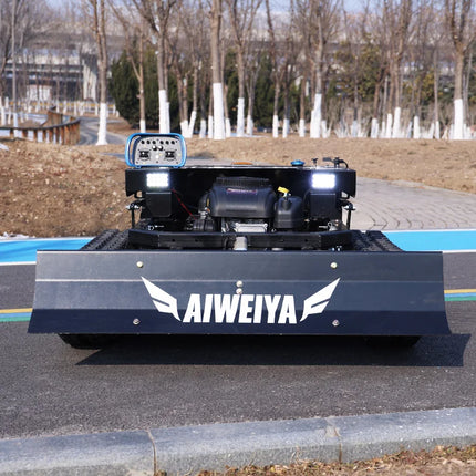 Customized AWY-900 All-Terrain Zero-Turn Remote Mower, 1500W*2 Brushless Motors for Stable Mowing snow shoveling lawn mower