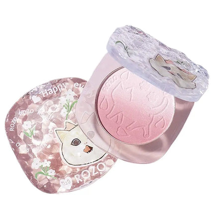 Powder Blusher Soft Matte Fog Cheek Blush Long Lasting Pigmented Natural Velvet Trending Aesthetic Blusher Cosmetics