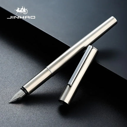 Jinhao 35 Fountain Pen All Steel Luxury Quality EF/ F Nib Calligraphy Writing Pen Stationery Business Office School Supplies