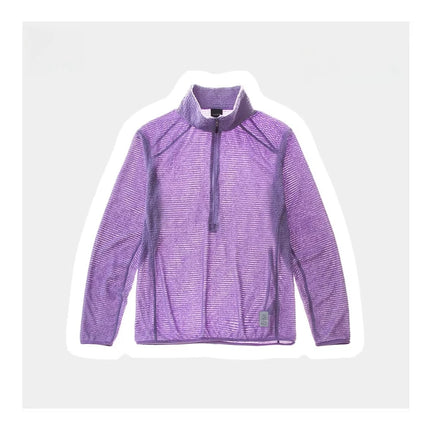 Men's Half-Zip Air Fleece Pullover Stand Collar Thermal Mid-Layer Jacket Anti-Static Anti-Pilling Outdoor Hiking Sportswear