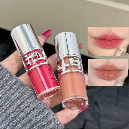 Transparent Moisturizing Lip Gloss Hydrating Drying Lips Mirror Lipstick Makeup Crystal Lip Oil Mirror Lip Glaze Tinted Plumper