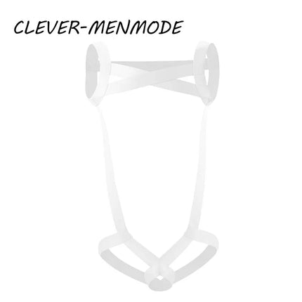 Men's Sexy Adult Penis Hole One-Piece Boob Harness Restraint Clothing Dick Ring Underwear Men BDSM Harness O Hole Bare Body 18+
