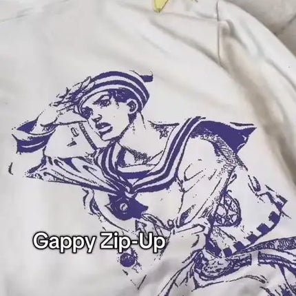 Jojo Bizarre Adventure Splice Zip Up Hoodies Women Oversized Star Zipper Hoodie Hip Hop Couples Harajuku Y2k Street Sweatshirt