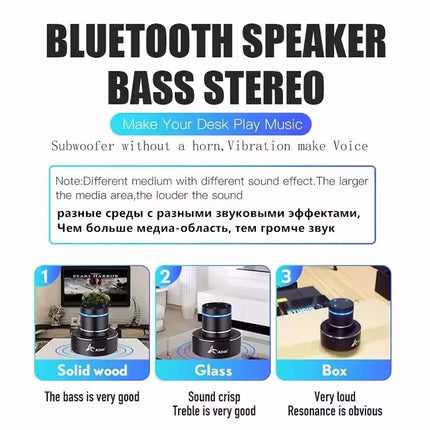 Vibro Subwoofer Anti-Neighbor Vibration Bluetooth Speaker Portable Sound Box Music Wireless Woofers Bass Caixa De Som Bocina Mp3