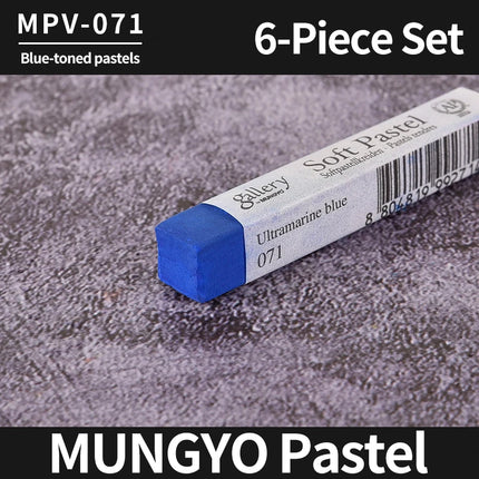 MUNGYO 6pcs/set Soft Pastels / Chalk Sticks /Crayons Non Toxic Smearing/Overlapping Colors Drawing Sketch Graffiti Art Supplies