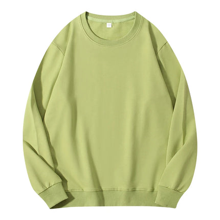 Autumn O-Neck Cotton Women's Sweatshirt Hoodies Basic Loose Casual Women Pullover Solid Sweatshirt Ladies Tops Factory Wholesale