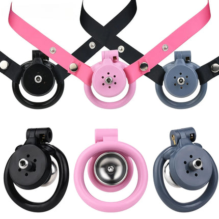 Strapon Flat Chastity Cage With Elastic Band Belt 4 Sizes Penis Ring Male Chastity Belt Sexshop BDSM Men Femboy Sissies 18