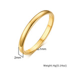 2mm Gold / 8