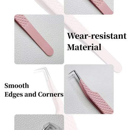 Lash Tweezers with Fiber Tip Tweezers for Eyelash Extensions Fiber Tips Eyelash Tweezers Eyelash Extensions Lash Tweezers