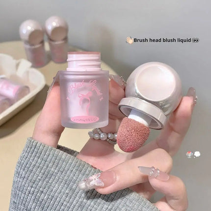 3ml Misty Lightweight Blush Lips Cheeks Dual-use Matte Soft-focus Effect Blush Korean Makeup Look Vitality Liquid Powder Blusher