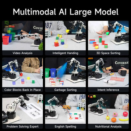 Yahboom DOFBOT PRO 6DOF Robotic Arm ROS Python Programming Learning Kit AI Large Model 3D Deep Point Cloud Recognition Gripping