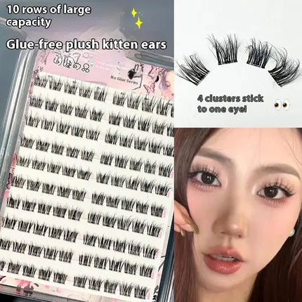 No Glue Needed False Eyelashes Lower Lashes Wispy Cat Eye Lashes Voluminous Fluffy Natural Look Daily Wear Easy to Apply