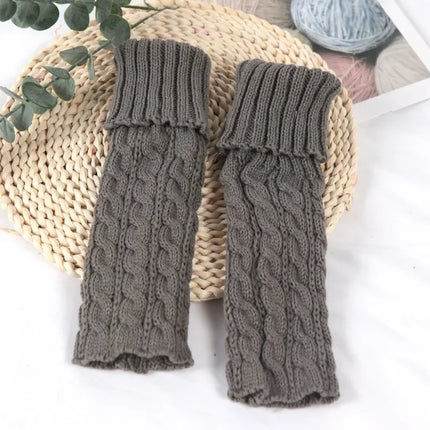 Sweet Children Leg Warmers Lolitas Twist Knitted Socks Korean Baby Girls Warm Foot Cover Guards Elastic Versatile Elephant Socks