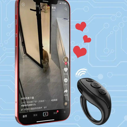 Fingertip Video Bluetooth Controller Tiktok Short Video Page Flipping Like Device Mobile Phone Remote Control Ring Controller