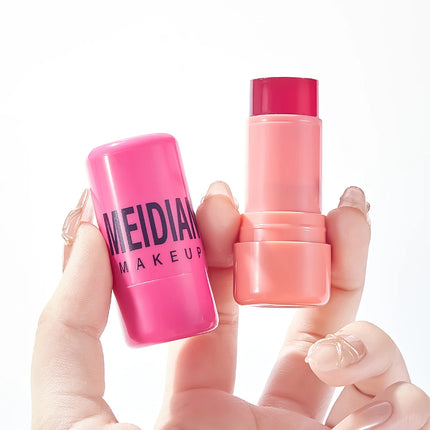 4pcs Matte expansion color, natural nude makeup, lips and cheeks, transparent jelly, powder blusher stick, powder blusher cream