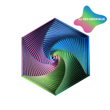 1 Piece Hexagonal Fractal Ring Spiral Change Toys 3D-Printed Fractal  Hexagon Stress Relief Toy