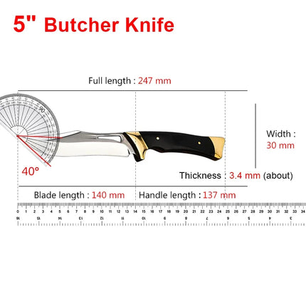 Multi-functional meat cleaver High hardness forged handmade kitchen bone knife with knife set fruit knife Cooking kitchenware