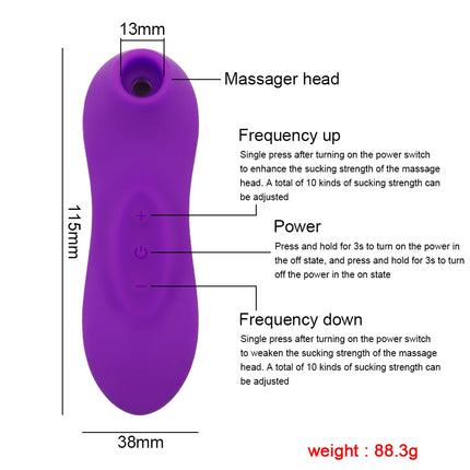 Powerful Suction Cup Clitoral Sucking Vibrator for Women Female Clitoral Nipple Oral Vacuum Stimulator Massager Adult Products