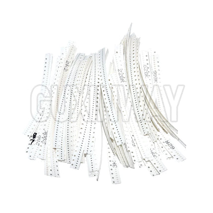 200pcs 660pcs 720pcs 4000pcs 0402 0603 0805 1206 1210 2512 SMD Resistor Kit 10K 100K 1K 1R 100R 220R 1% 5%