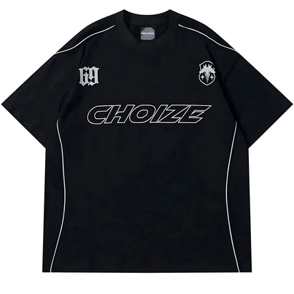 2026 Summer Men's T-shirt with Letter Print Breathable Lightweight Casual Fashionable Outdoor Style