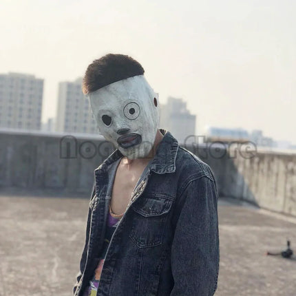 Hair Braid Style Cosplay Funny Halloween Mask Music Lover Fans Full Face Head Christmas Carnival Party Mardi Gras Costume Props