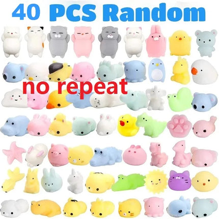 50-5PCS Kawaii Squishies Mochi Anima Squishy Toys For  Antistress Ball Squeeze Party Favors Stress Relief Toys For Birthday