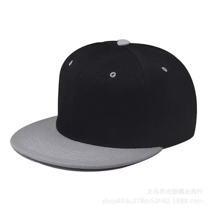 Baseball Caps For Men Women Unisex Hip Hop Solid Color Flat Brim Snapback Hats For Women Spring Summer Sun Hat Street Dance Kpop