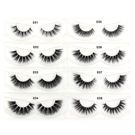 LEHUAMAO  3D Mink Lashes Wholesale Mink False Eyelashes Bulk 10/30/50 Pairs Soft Fluffy Natural Mink Lashes Makeup Mink Eyelashe