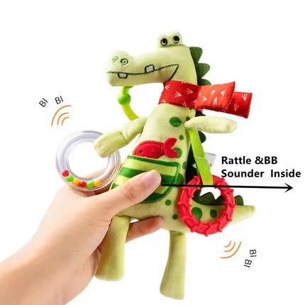 New Soft Giraffe Infant Crib Bed Stroller Baby Rattles For Newborns Car Seat Early Education Development Handle Toys Gifts