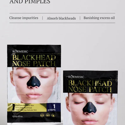 Unisex Blackhead Remove Mask Bamboo Charcoal Shrinking Pore Nose Deep Cleaning Mask Improve Rough Skin Acne Treatment Skin Care
