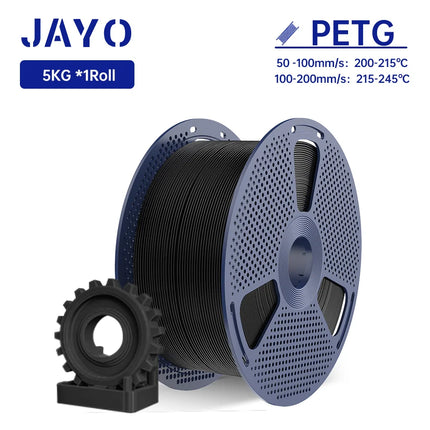 JAYO 5KG/roll 3D Filament PLA/ABS/PETG 3D Printer Filament 1.75mm PLA plus Filament High toughness Neatly Wound