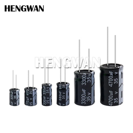 Aluminum Electrolytic Capacitor 10V 16V 25V 35V 50V 400V 450V 470UF 100UF 220UF 330UF 470UF 680UF 1000UF 47UF 10UF 22UF 0.47UF