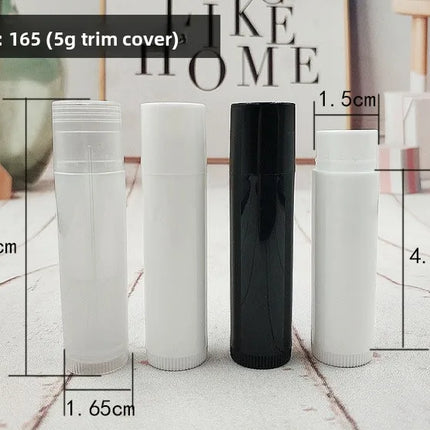 500PCS Three types of lipstick tubes with caps 4g 5g DIY empty lipstick tubes lip balm tubes cosmetic empty lip packaging