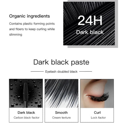 Extension 4D Pure Silk Fiber Lash Mascara Makeup Waterproof Ultra Black Volume and Length Thick lash Extension Makeup  Eyelash