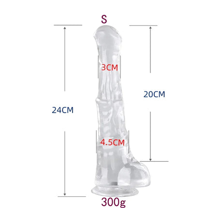 Horse Animal Simulation Dildos With Strong Suction Cup Soft Anal Plugs Fake Monster Penis Huge Manual Vibrator Sex Toys For Gays