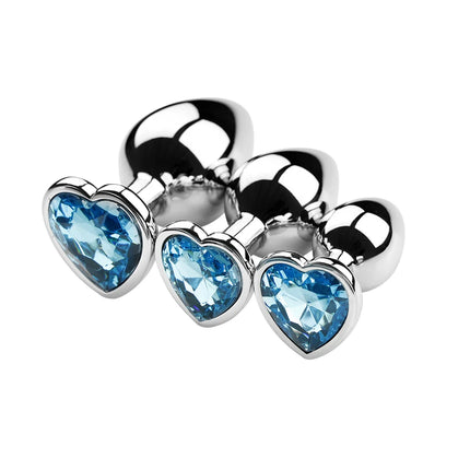 S/M/L Anal Plug Metal Adult Sex Toys For Women Men Crystal Erotic Bullet Butt Plug Stimulator Prostate Massager Intimate Goods