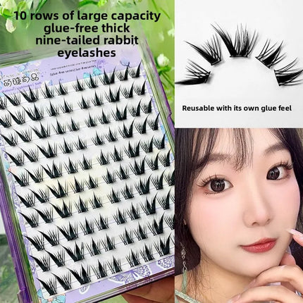No Glue Needed False Eyelashes Lower Lashes Wispy Cat Eye Lashes Voluminous Fluffy Natural Look Daily Wear Easy to Apply
